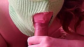 Russian stepmom sucks and jerks son's big cock secretly.