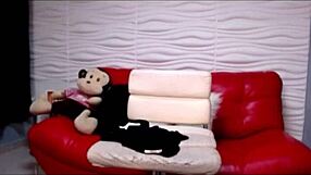 Hot latina teen intensely masturbates with vibrator.