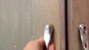 Girl Fingers Herself Before Hardcore Shower Dogging