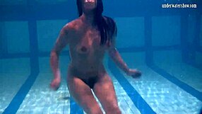 Ivetta splashing in the pool, her moves underwater will keep you glued to the screen