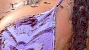 Drawing Hot African Woman In Bikini On Beach While Jerking Off