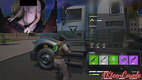 Fortnite gameplay with a Brazilian gamer in the buff
