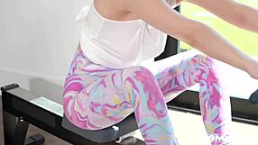 busty jessica starling feels intense pleasure during workout with trainer