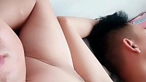 Is the hairdresser seducing her boyfriend in the salon?