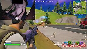Fortnite gameplay with a Brazilian gamer in the buff