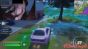 Fortnite gameplay with a Brazilian gamer in the buff