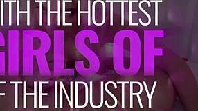 Is the brunette babe with huge tits Venus Afrodita giving a blowjob or riding in stockings?