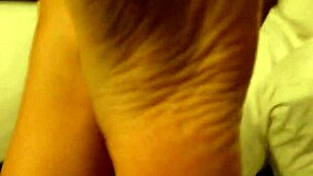 Coworker masturbates while rubbing high arch feet fetish