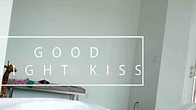 Teen stepsister receives creampie in pov scene.