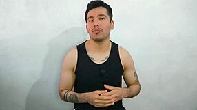 jovencito sucks huge thick cock and swallows cum!