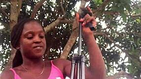 crazybitch unboxes packaged in front of strangers