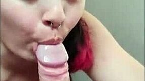 white wolf and white moon share a pov blowjob before she rides his monster cock