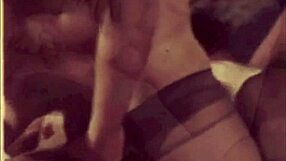 Vintage trojček vključuje pihanje in jebanje