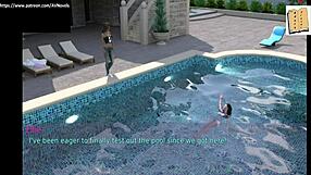 A wife and stepmother 33 plays erotic games with big tits 😏