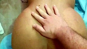 Hot bitch reaches orgasm through double vaginal and anal penetration while fisting her double pussy