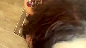 Big-boobed amateur Arabian princess gets messy with cum shot