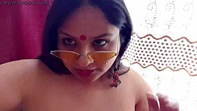 BBW swallows cum after quick tits play