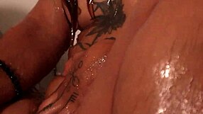 A relaxing bathing session in the shower with soothing water