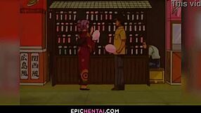 Mahoko loses her virginity with big tits licked in wet hentai pussy!