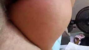 Hot bitch reaches orgasm through double vaginal and anal penetration while fisting her double pussy