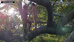 Will this sexy slut offer her ass to the monster cock in the Amazon?