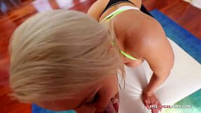 Awesome Blonde Tattooed MILF Plays With Big Cock