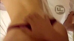 Asian girl jumps on my dick in homemade cumshot