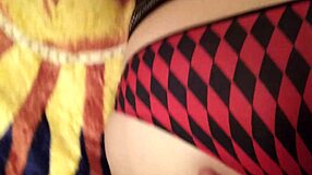 i spank bunny's fat ass while fingering her panties