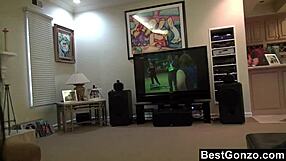 bestgonzo cutie black girl strips to show perfect ebony body