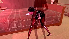 3d hentai with big tits and ass gets handjob squirting creampie