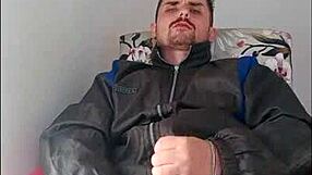 saymon fucks brunette in pov striptease with ripped clothes