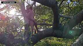 Will this sexy slut offer her ass to the monster cock in the Amazon?