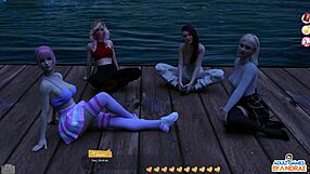 3D animated cartoon with big boobed Stacy giving blow job outdoors