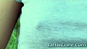 Little Lupe Rubbing And Fingering Her Pussy