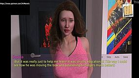 A wife and stepmother 33 plays erotic games with big tits 😏