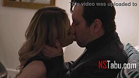 Tiny girl seduces and fucks her old boss man in stockings