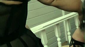 Stepmom and stepdaughter team up to fuck stepson with strap-on