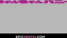 Mahoko loses her virginity with big tits licked in wet hentai pussy!