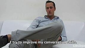 Intense Czech gay casting features Martin sucking and fucking hardcore