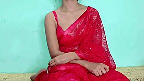 Red Indian Saree Fuck With Pussy Licking And Big Cock