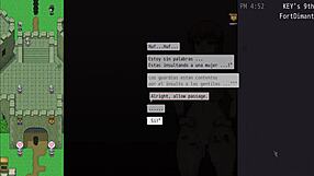 Hey, tattooed milf gets cum creampie facial in anime hentai game