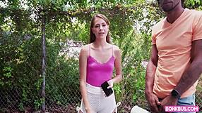 Selena Love, Pink Yoga Girl, Rides BBC Hard in a Bus!