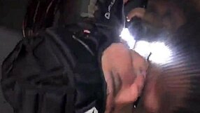 In the gloryhole, Asian gay men engage in a blowbang bukkake sucking frenzy