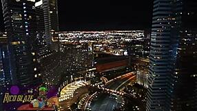 ebony ariel love sucks and rides huge tattooed dick on balcony