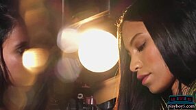 Fatima Kojima And Deisy Leon Undress In Lesbian Striptease