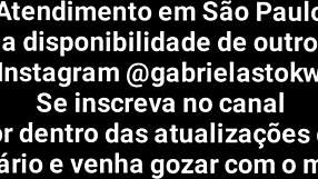 gabriela stokweel gives deepthroat blowjob with cumshot