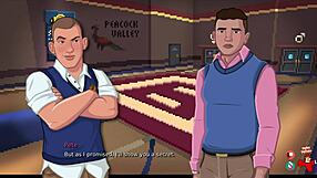 Lustworth Academy 2: Blonde Rides Dildo in Shower