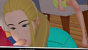 A young man has sex with his stepmother and cums on her face and in her mouth.