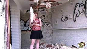 french girl horny for outdoor anal