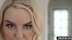 Young stepmommy teaches stepson with blowjob and riding